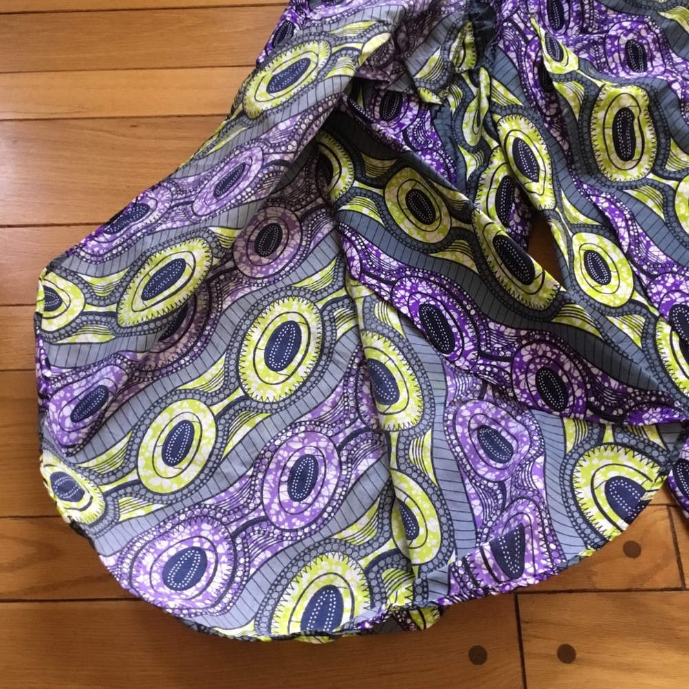 Vintage Bohemian Balloon Retro Mod Wrap Pants - image 5